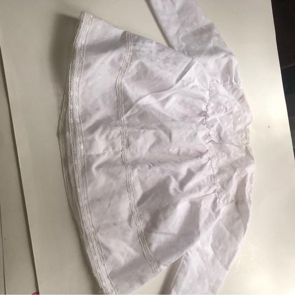 Vintage White Baby Dress with Red Accents - Picture 7 of 9